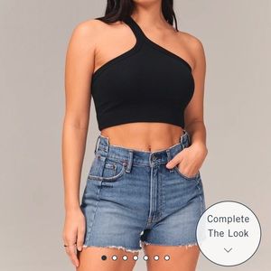 Abercrombie & Fitch Curve Love High Rise Mom Short Size 30